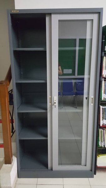 Filing Cabinet Arsip Besi Pintu Kaca Sliding SIPLah