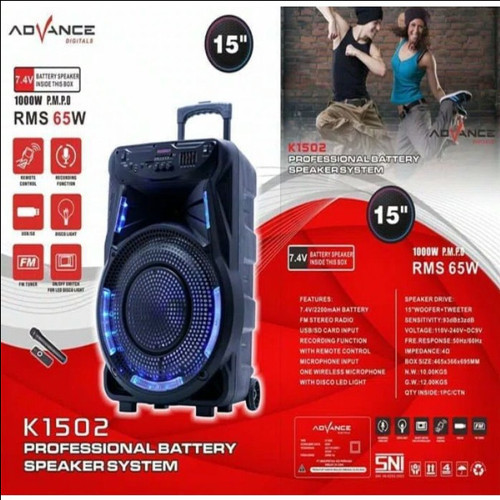 Speaker Meeting Portable Advance K Bluetooth Karaoke Siplah