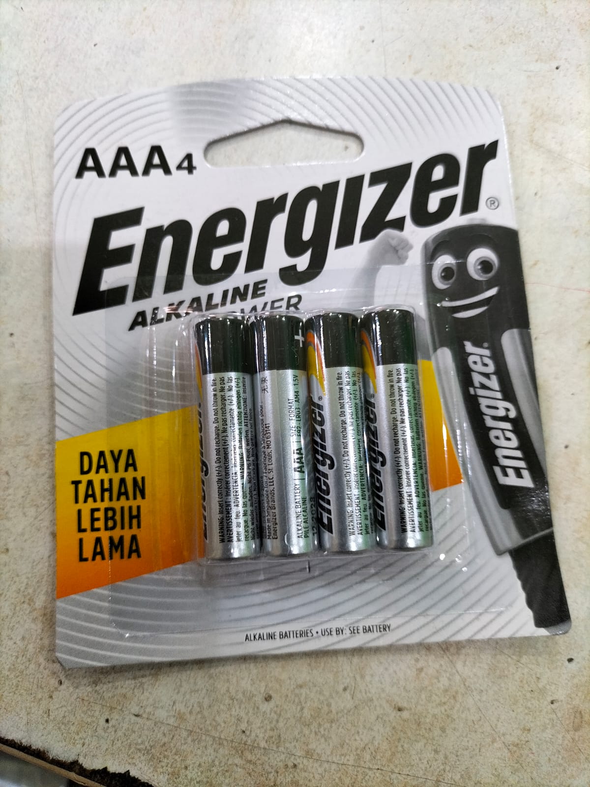 Baterai AAA Energizer Isi 4 SIPLah