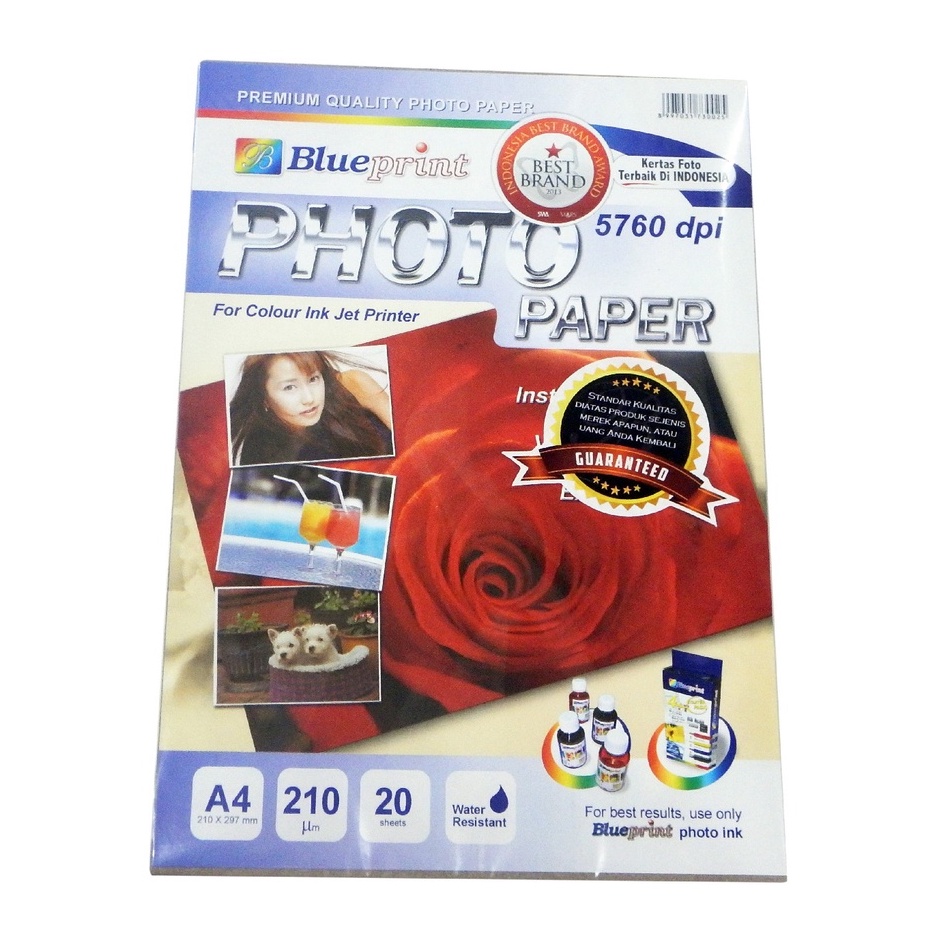 Kertas Foto Blueprint Glossy Mawar 210 Gsm SIPLah