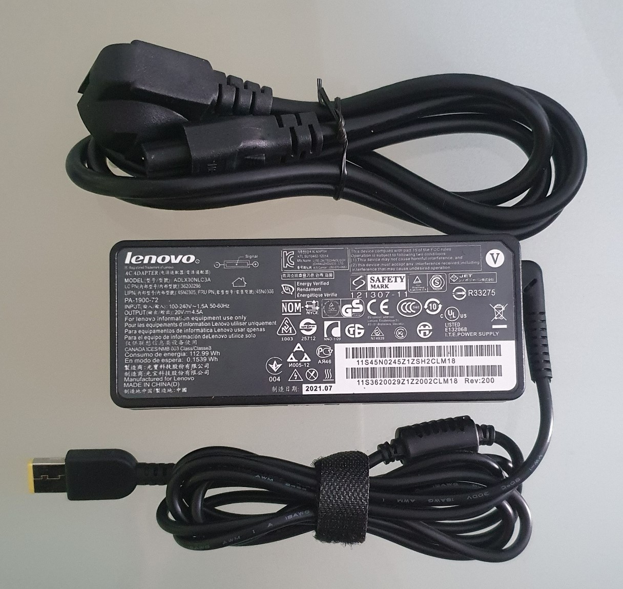 Adaptor Charger Laptop Lenovo V A W Siplah