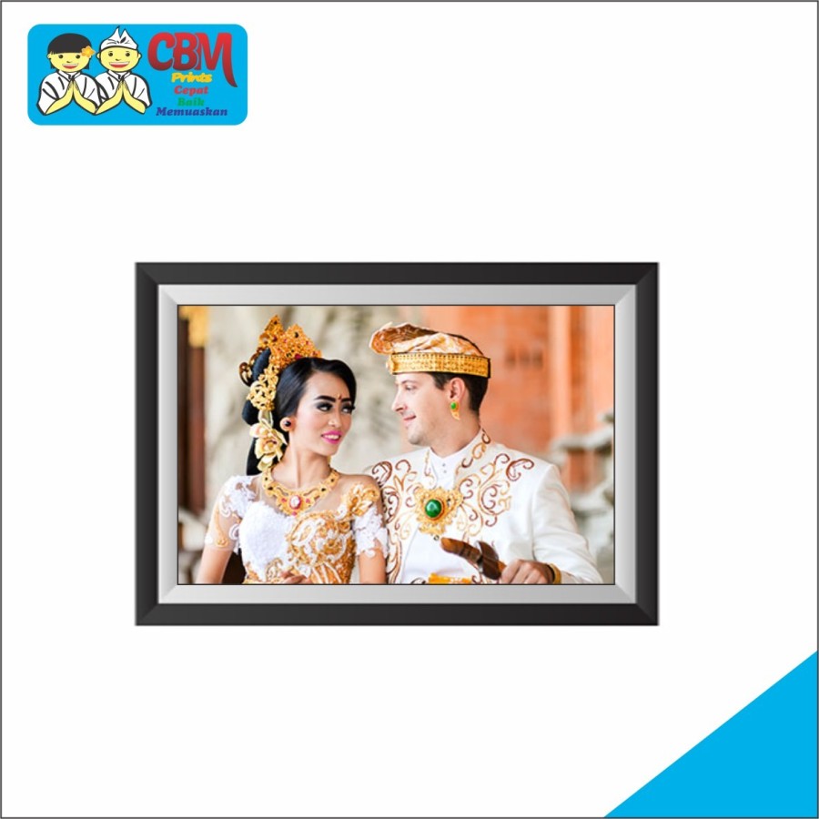 Paket Cetak Print Foto Photo PreWedding Lustre Bingkai Frame Minimalis