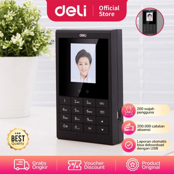 Deli E Face Recognition Attendance Machine Mesin Absensi Wajah