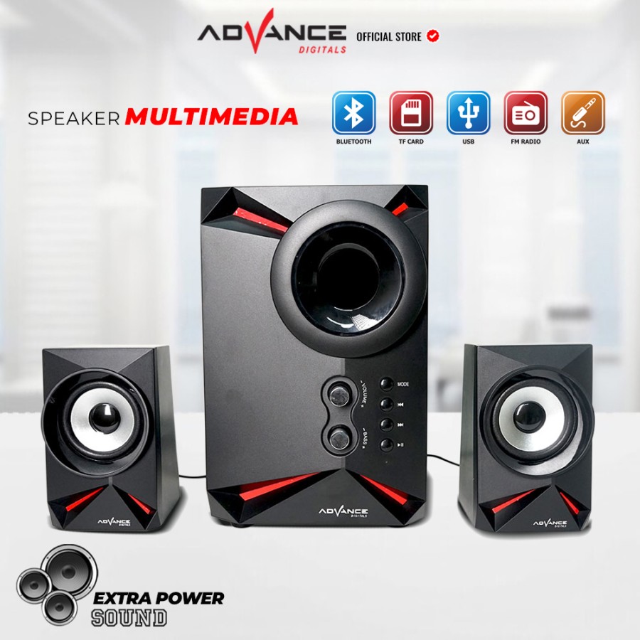 Advance M15BT Speaker Stereo Bluetooth Xtra Bass Subwoofer Free Mic