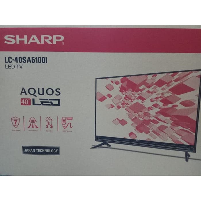 TV LED Sharp AQUOS 40 Inch LC 40SA5100 USB Movie HDMI Full HD NEW SIPLah