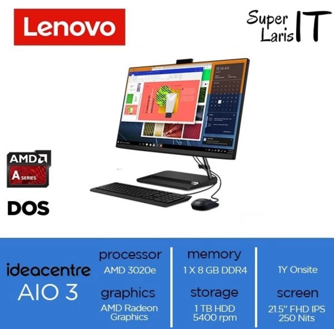 Pc Lenovo Ideacentre Aio Ada Amd E Gb Tb Fhd Ips Siplah