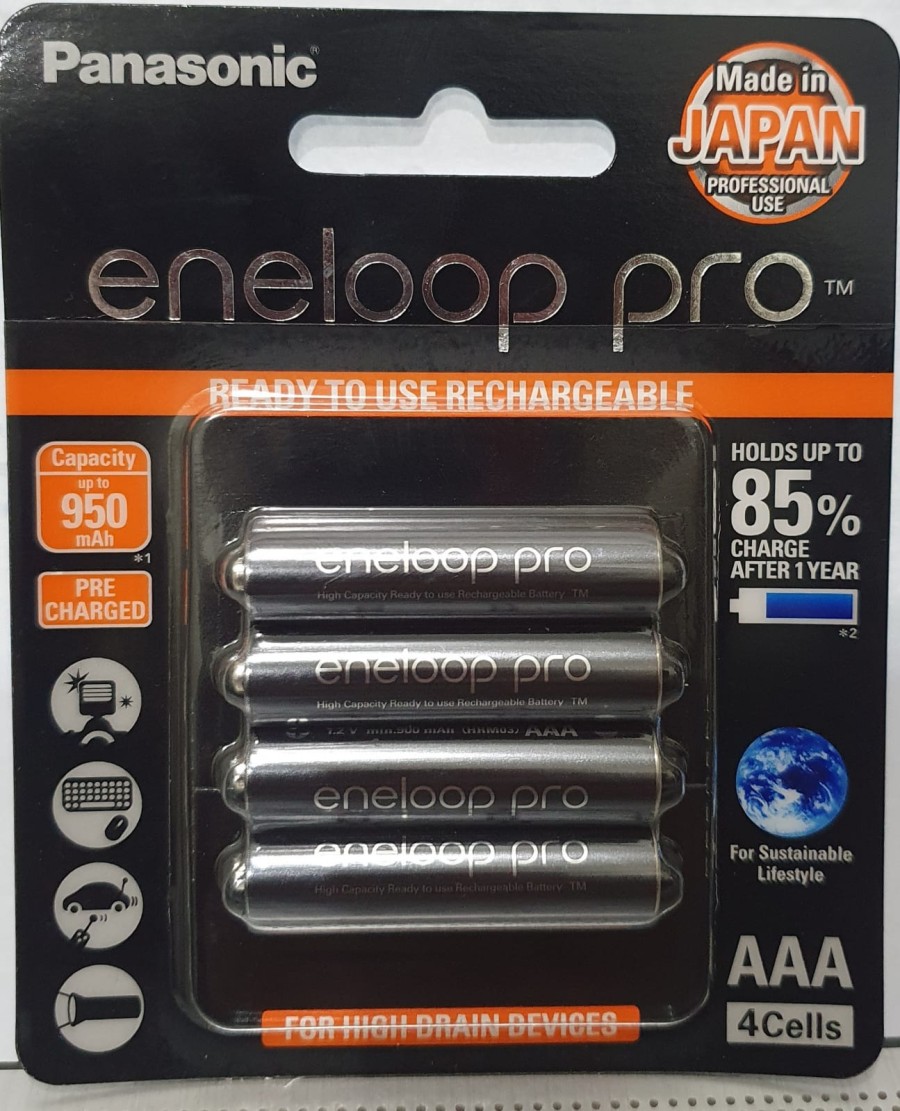 Baterai Rechargeable Panasonic Eneloop PRO AAA 4 Pcs 950 MAH SIPLah