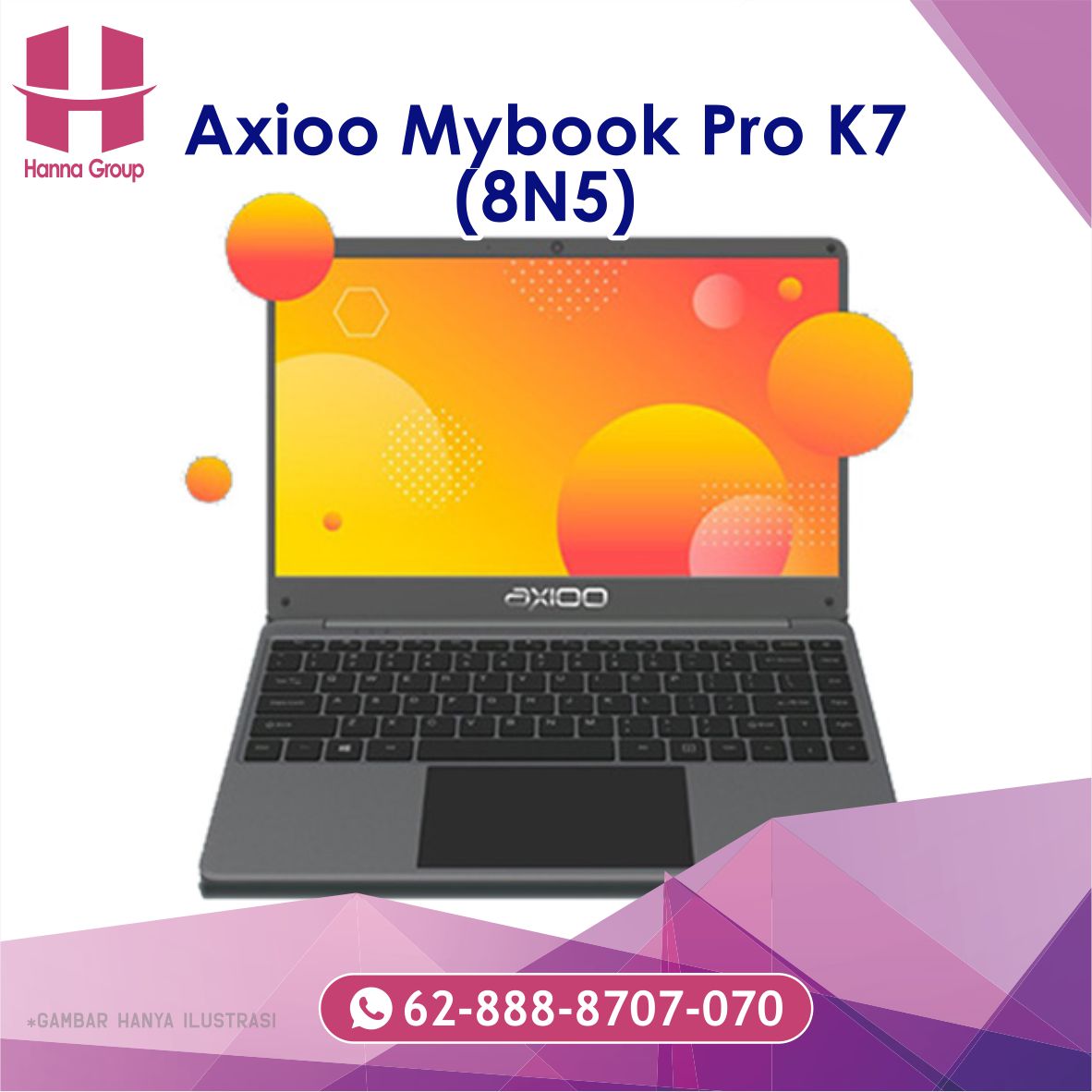 Axioo Mybook Pro K7 8N5 SIPLah