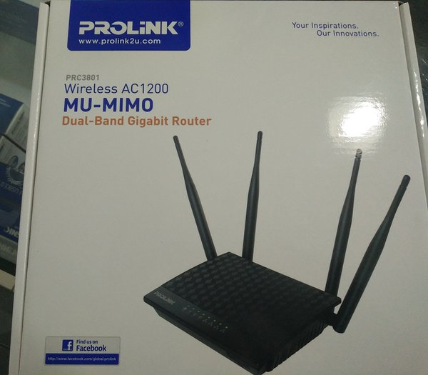 ROUTER PROLINK Wireless AC1200 PRC3801 SIPLah