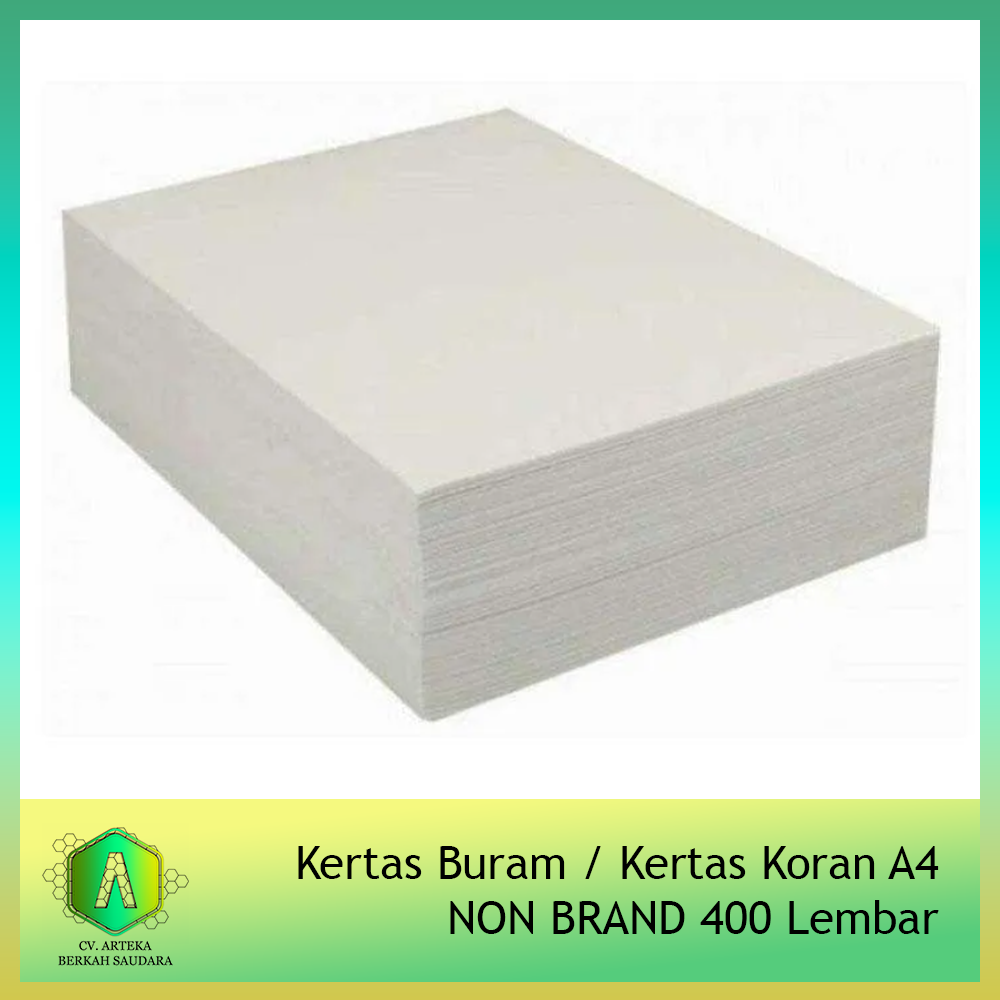 Kertas Buram / Kertas Koran A4 NON BRAND 400Lembar | SIPLah