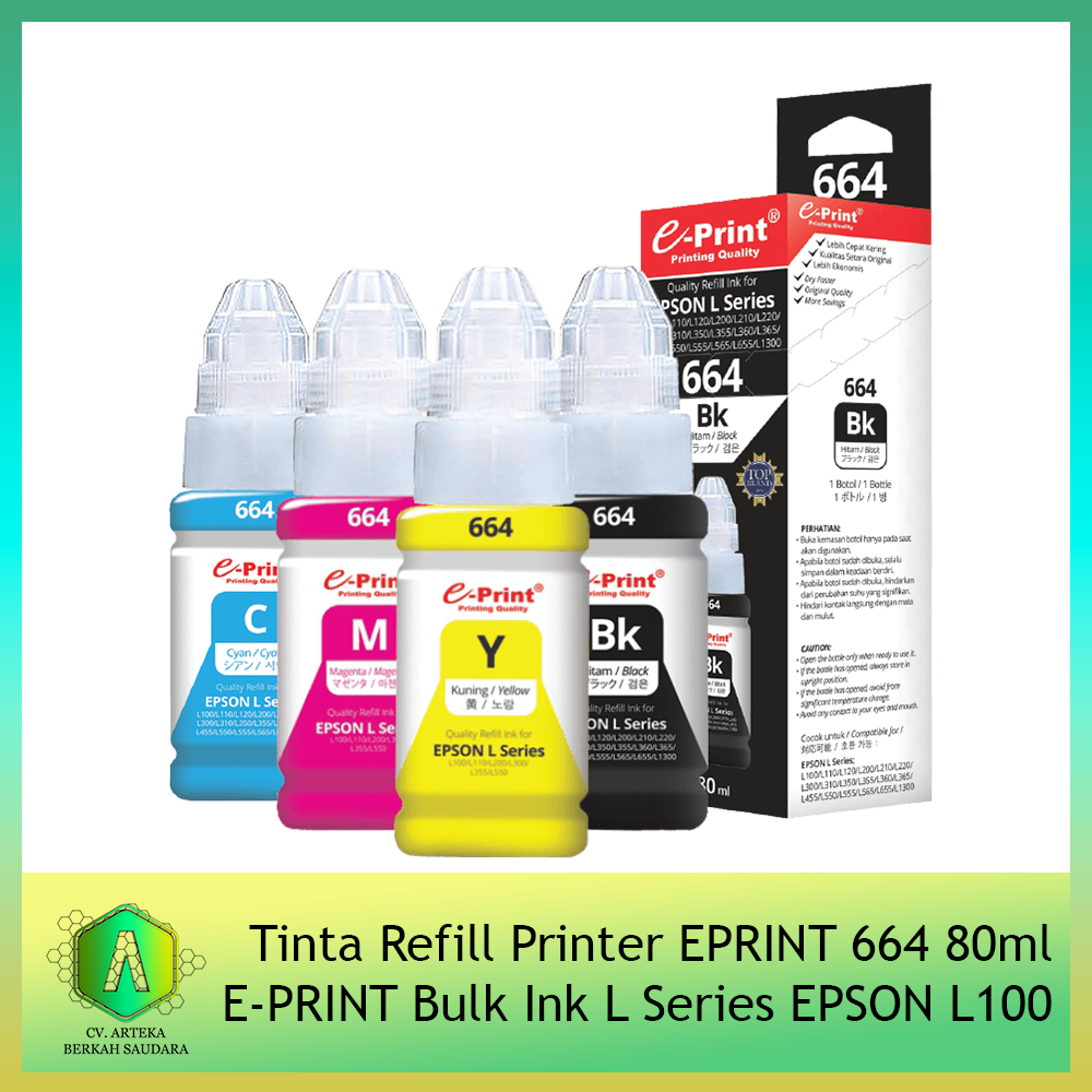 Tinta Refill Printer Eprint Ml E Print Bulk Ink L Series Epson L Siplah