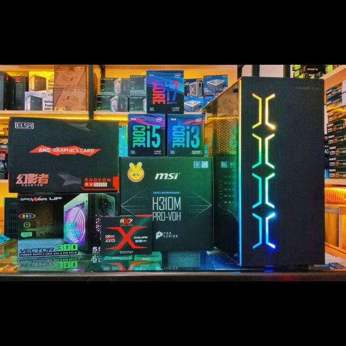 PC GAMING CORE I3 10100F /RAM 16GB/SSD 512GB/VGA RX550 4GB/CASE GAMING