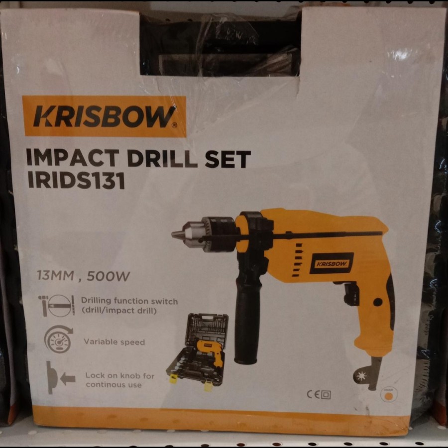 Krisbow Impact Drill Set Mm Alat Bor Siplah