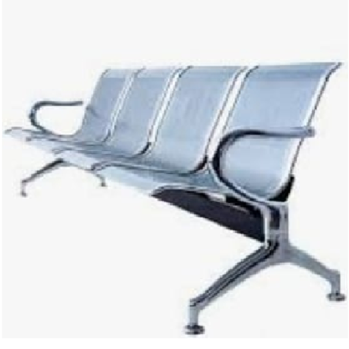 Kursi Tunggu Stainless Stell 4 Seater Siplah