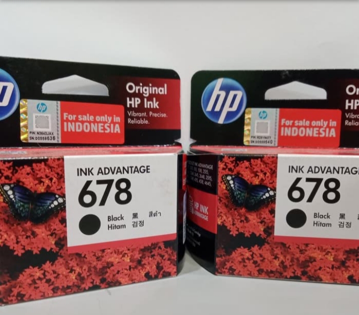 Cartridge hp 678 black original SIPLah