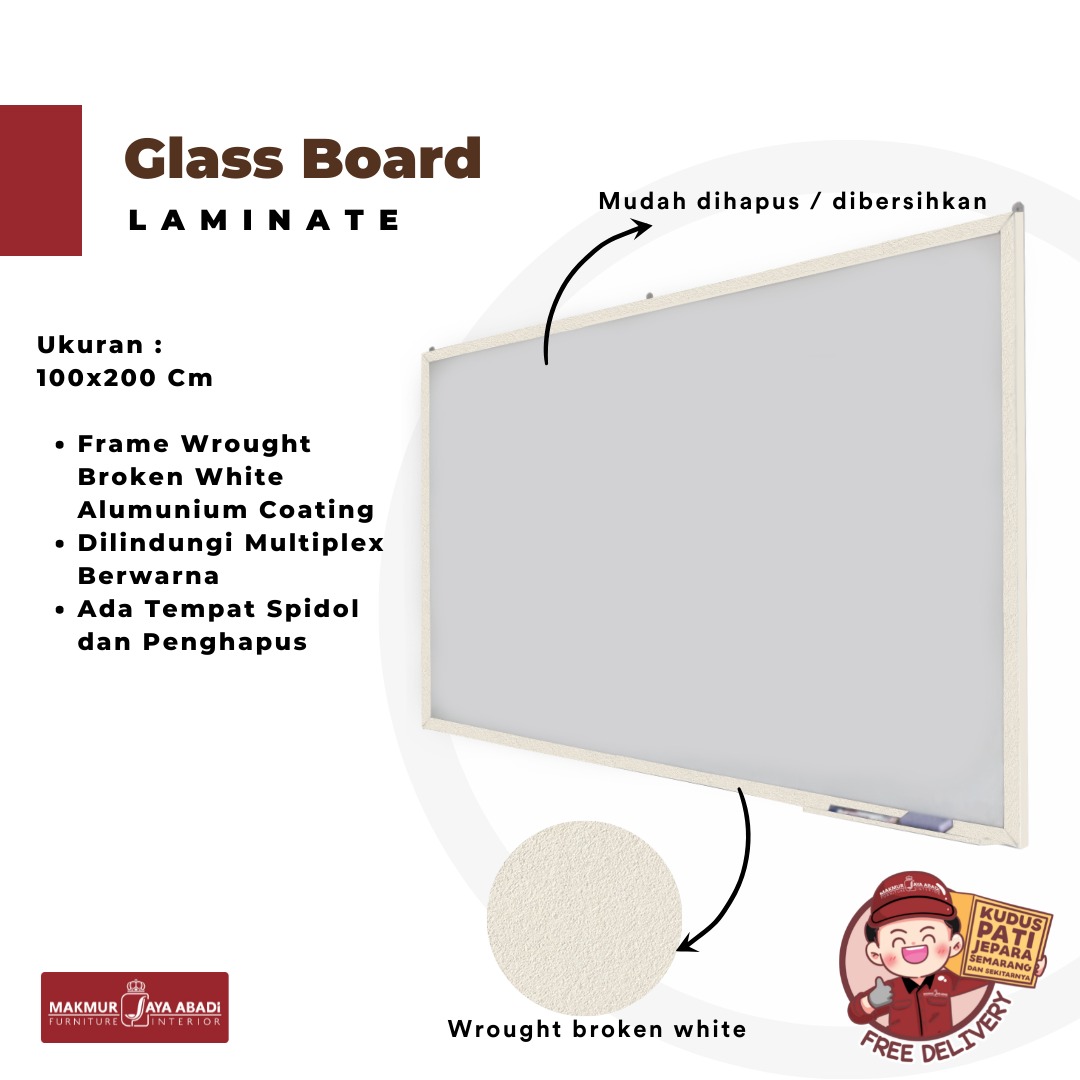 Glass Board Laminate Frame Wrought SIPLah