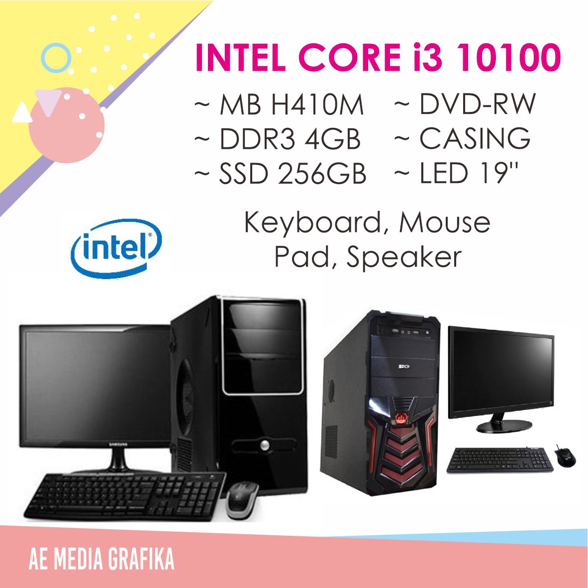 Paket Komputer Intel Core I3 10100f Siplah