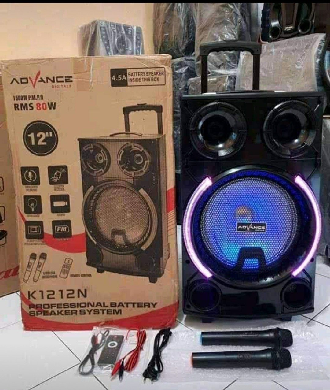 Speaker Mic Blueyooth K1212N ADVANCE 12" SIPLah