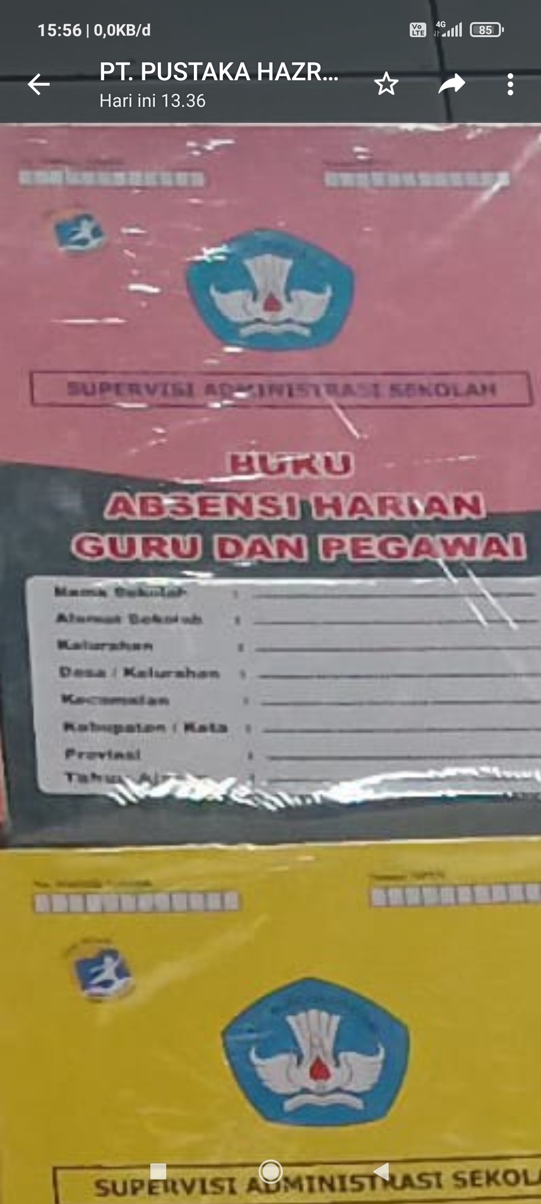 BUKU ABSENSI HARIAN GURU DAN PEGAWAI | SIPLah