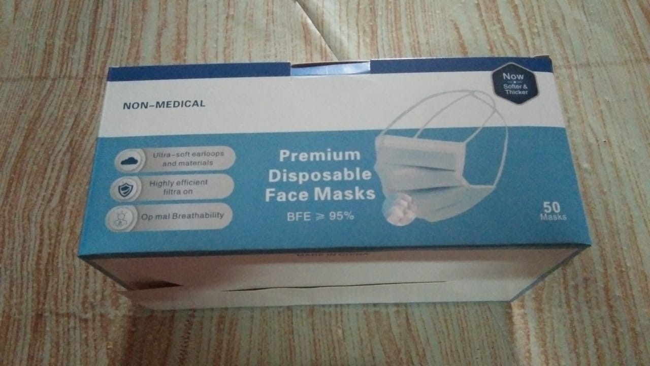 Masker Premium Disposable Face Masks Non Medical Isi 50 Masks SIPLah