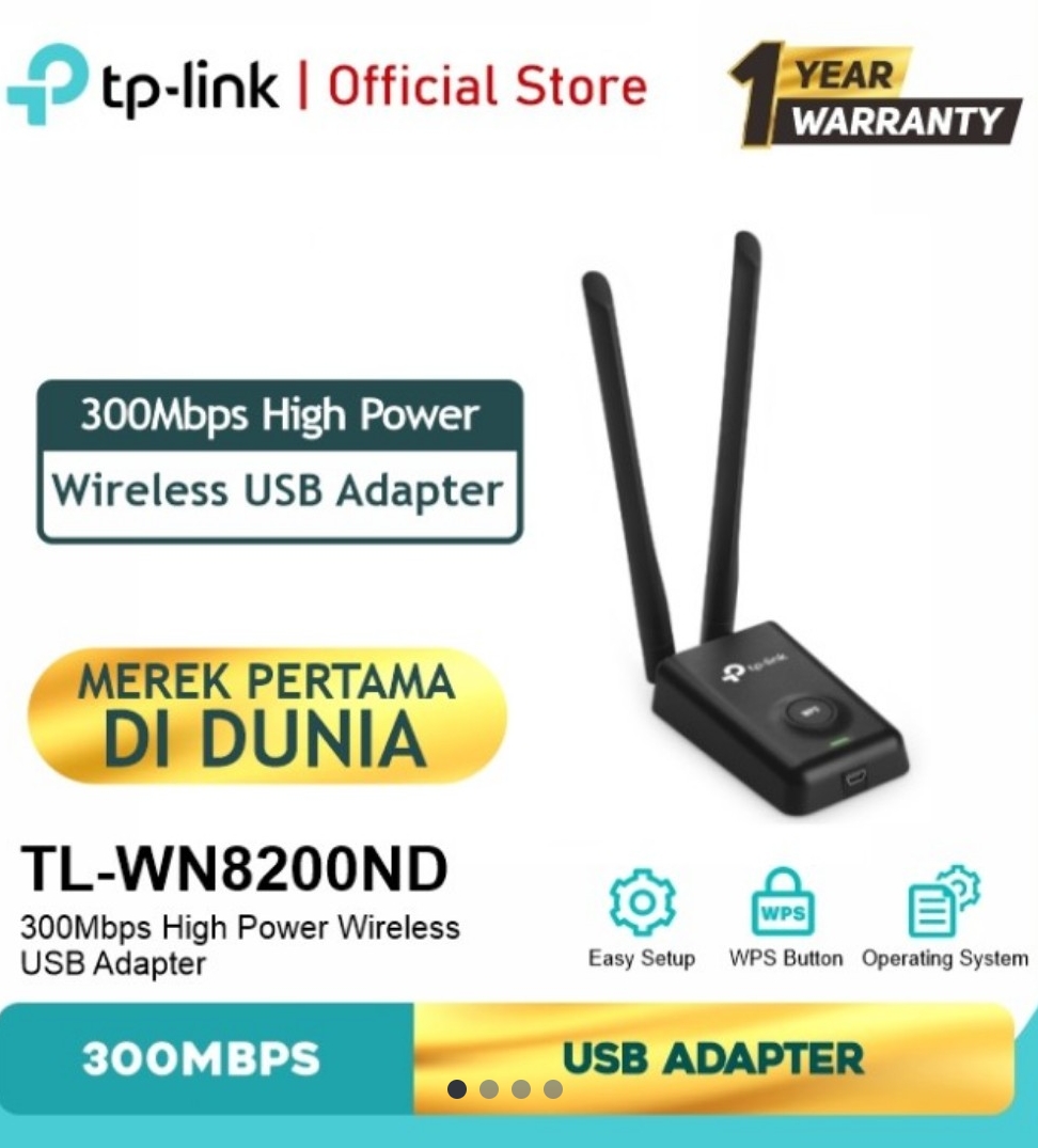 Tp-link TL-WN8200ND 300Mbps High Power Wireless USB Adapter | SIPLah