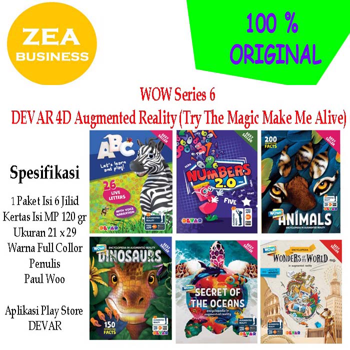 Buku WOW Series 6 DEVAR 4D Augmented Reality (Try The Magic Make Me