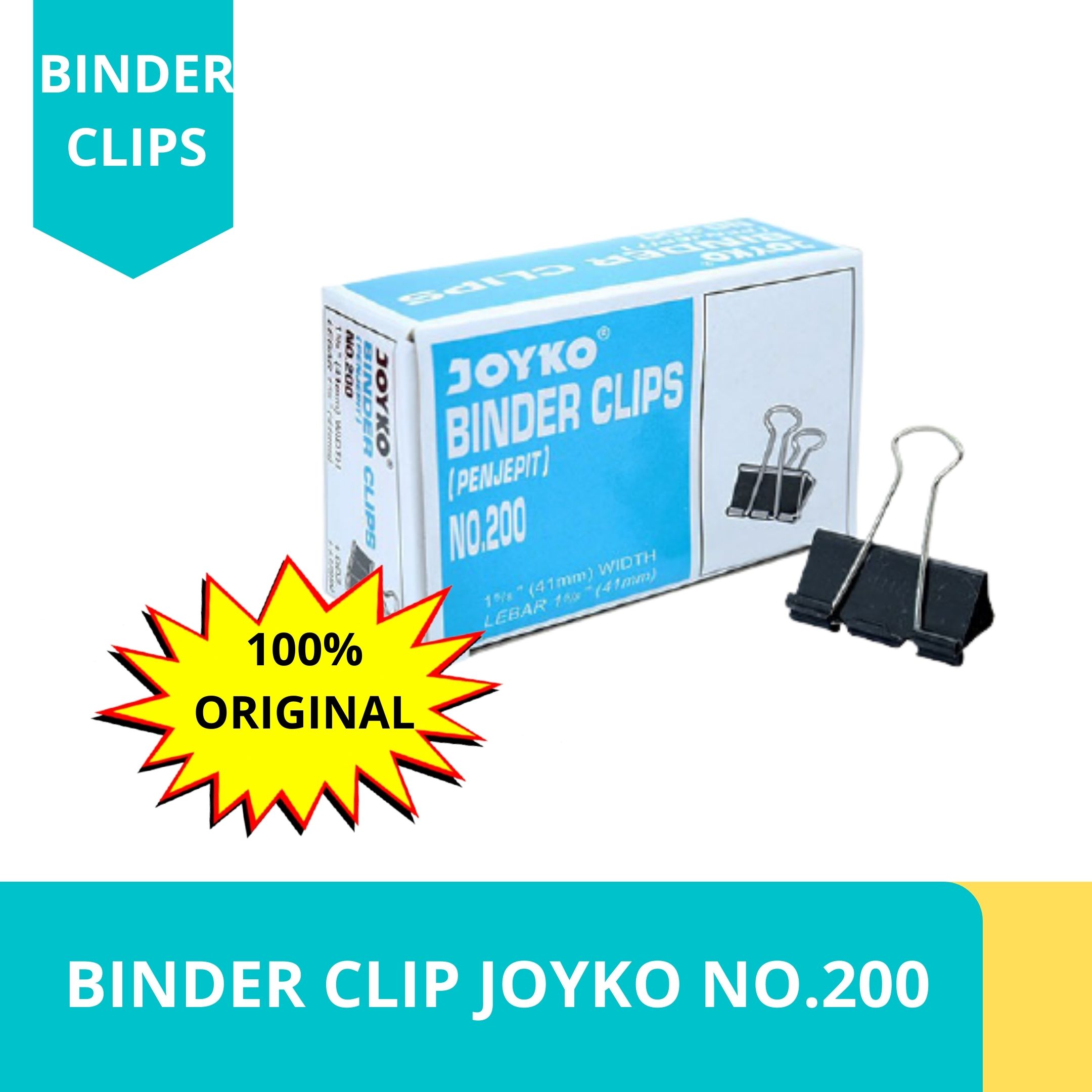 BINDER CLIP JOYKO NO.200 SIPLah