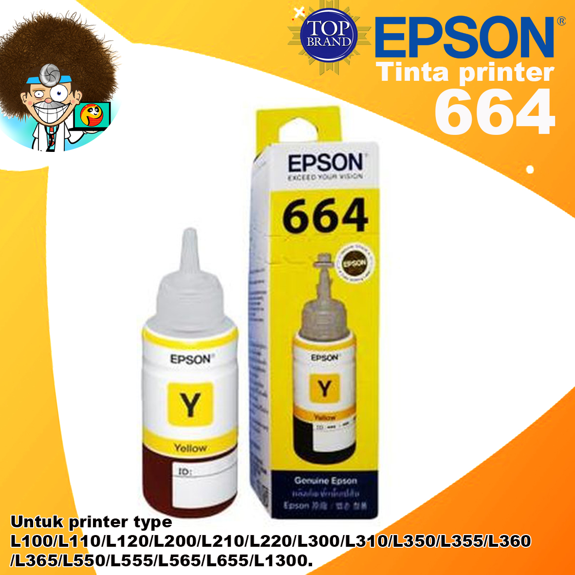 Tinta Epson 664 Yellow Siplah 9584