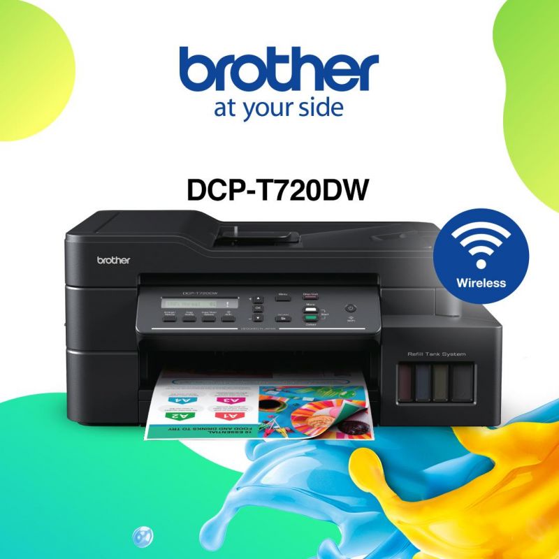 Brother Dcp T720dw Printer Ink Tank Multifunction T720 Wifi Duplex Adf Siplah