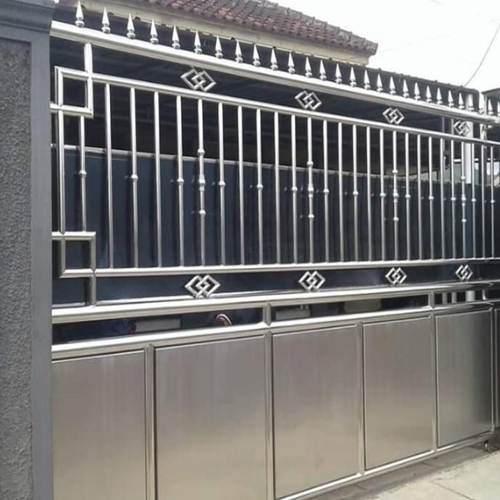Pagar Hollow Minimalis Stainless Steel | SIPLah