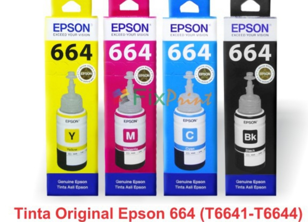 TINTA PRINTER EPSON 664 warna biru | SIPLah