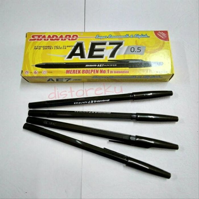 Ballpoint Standart Ae Hitam Siplah