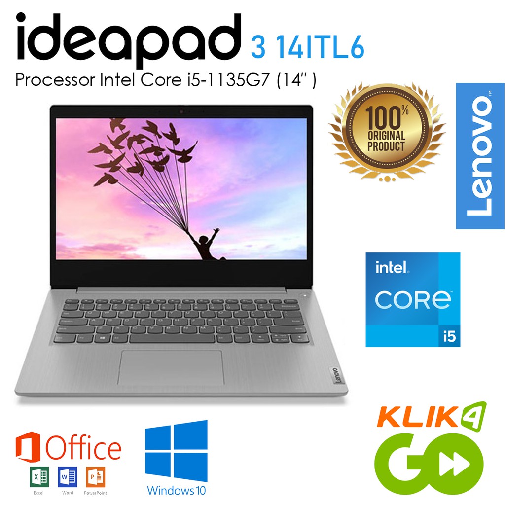 Lenovo Ideapad Slim 3 14itl6 82h700myid C I5 1135g7 Siplah