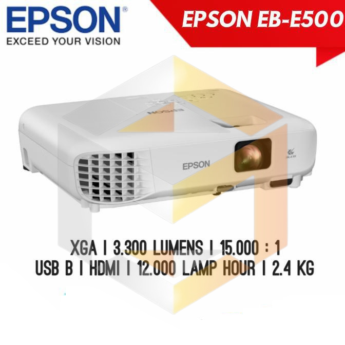 PROJECTOR EPSON EBE500 XGA 3300 LUMENS SIPLah