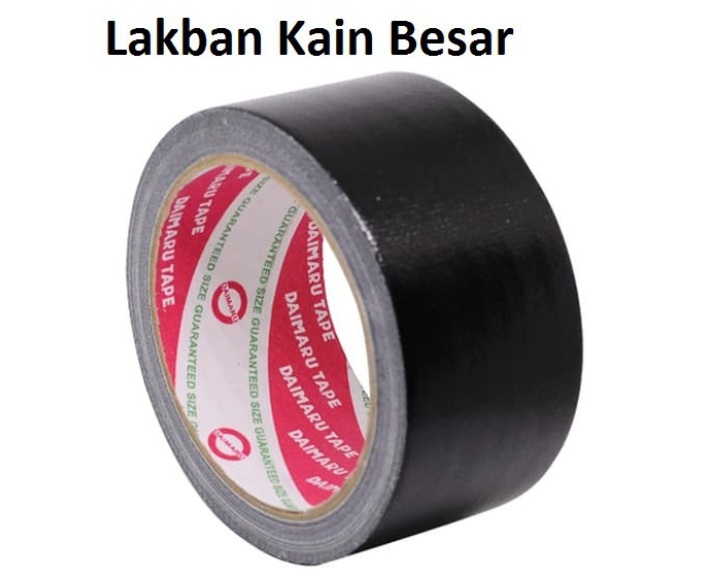 Lakban Jlid Hitam Daimaru Tanggung 1 1/2 inch | SIPLah