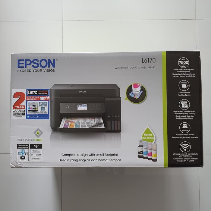 Epson L6170 WiFi Duplex AllinOne Printer + ADF (Pengganti L605) SIPLah