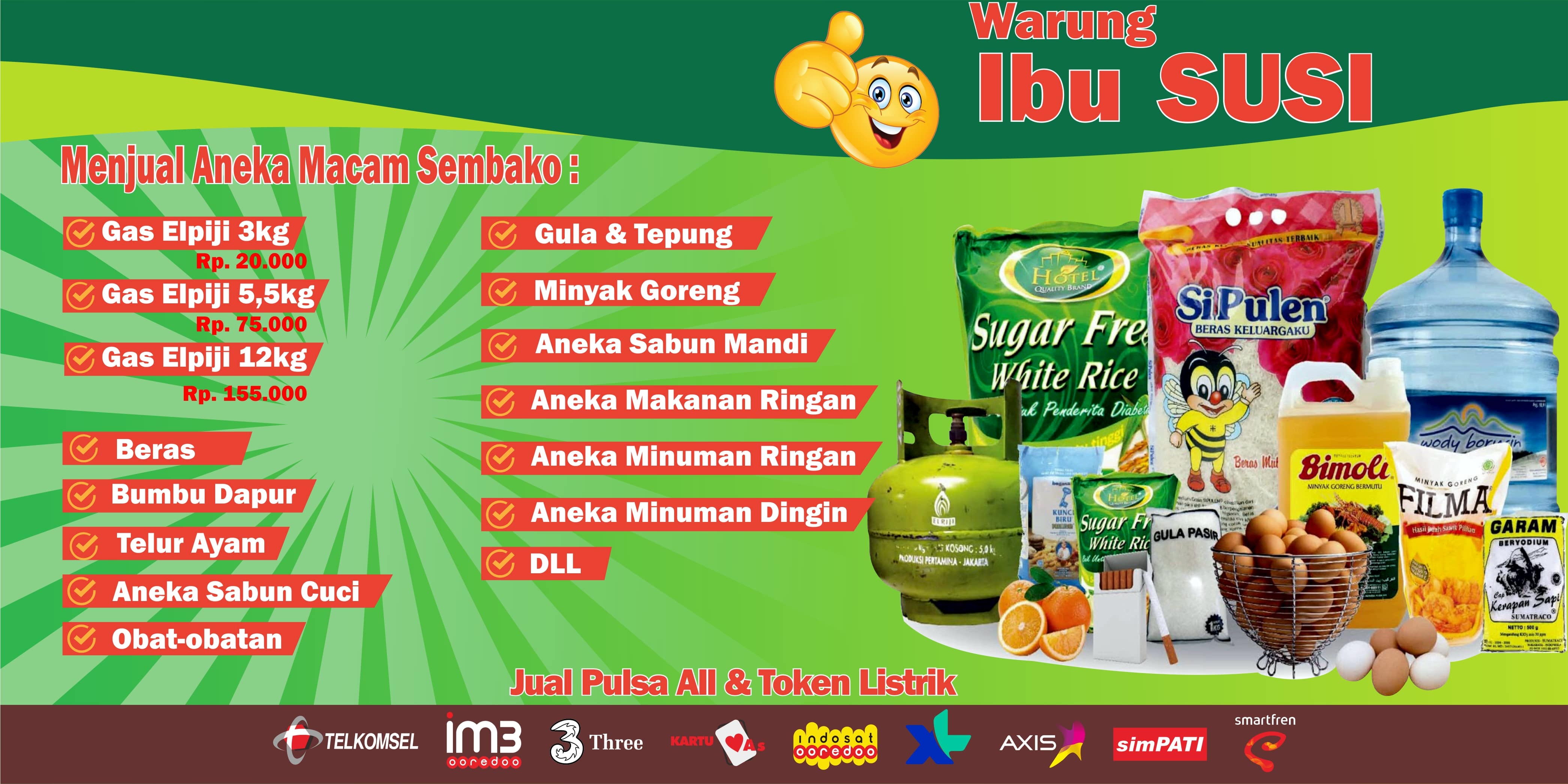 CETAK SPANDUK/BANNER 3M X 1M SIPLah