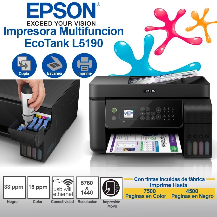 Printer Epson L590 Scan Copy Print F4 Siplah 3455