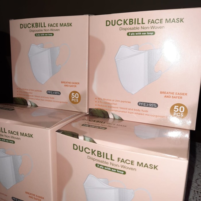 masker duckbill disposable