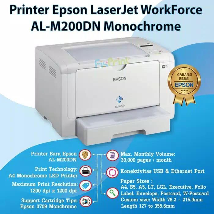 Printer Epson Laserjet Workforce Al M200dn Monochrome Siplah 0320
