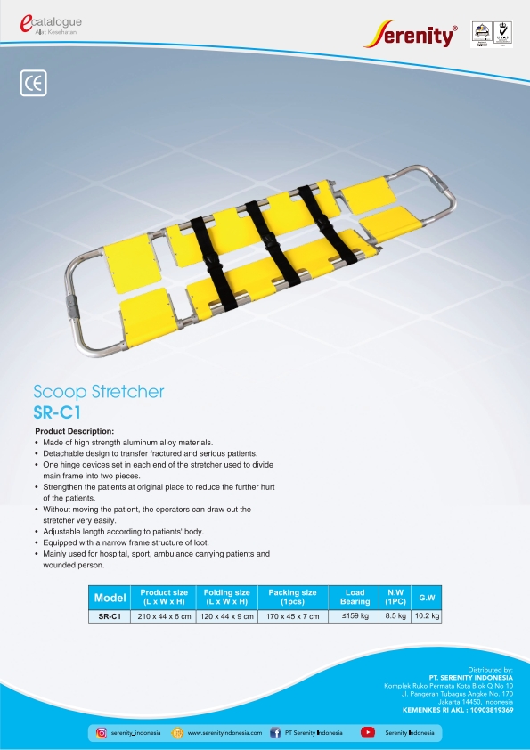 SCOOP STRETCHER SRC1 SERENITY SIPLah