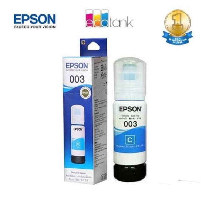 Tinta Epson 003 Original Series L1110 L3110 Cyan Siplah 9737