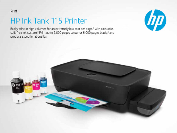 Принтер hp ink tank 115 как настроить