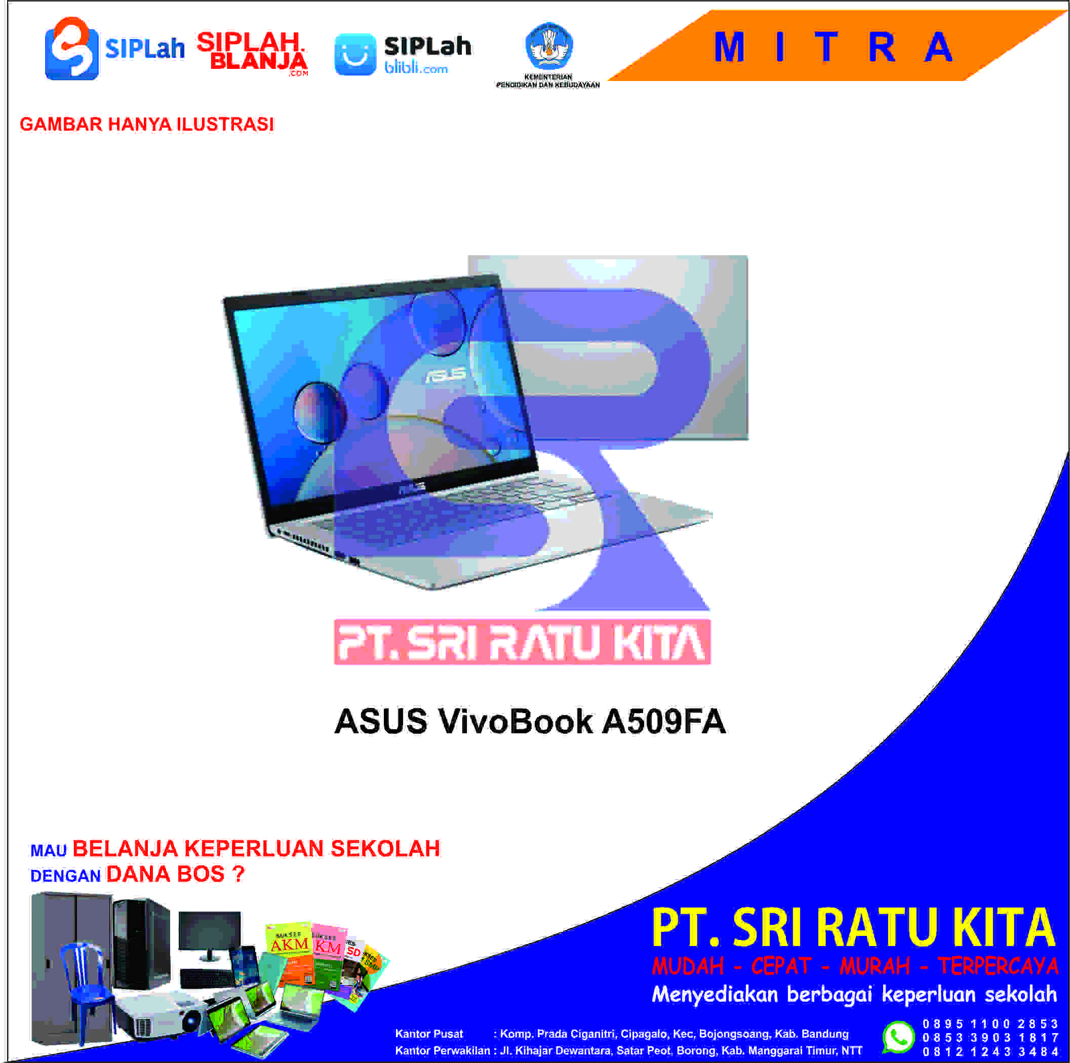 Asus Vivobook A509FA | SIPLah