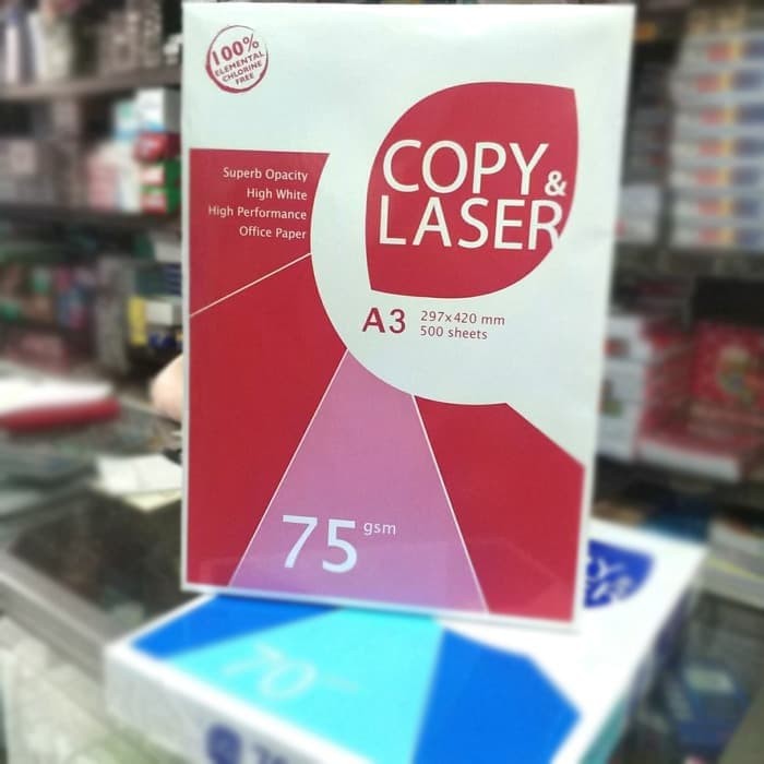 Kertas Hvs A3 75 Gr Copy Laser Siplah