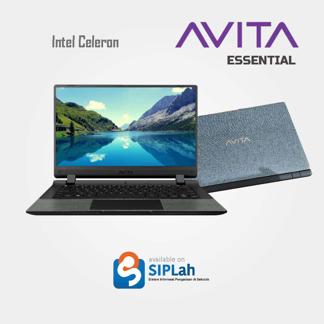 LAPTOP AVITA NB Essential, Intel Celeron N4000, 4GB RAM, SSD 128GB