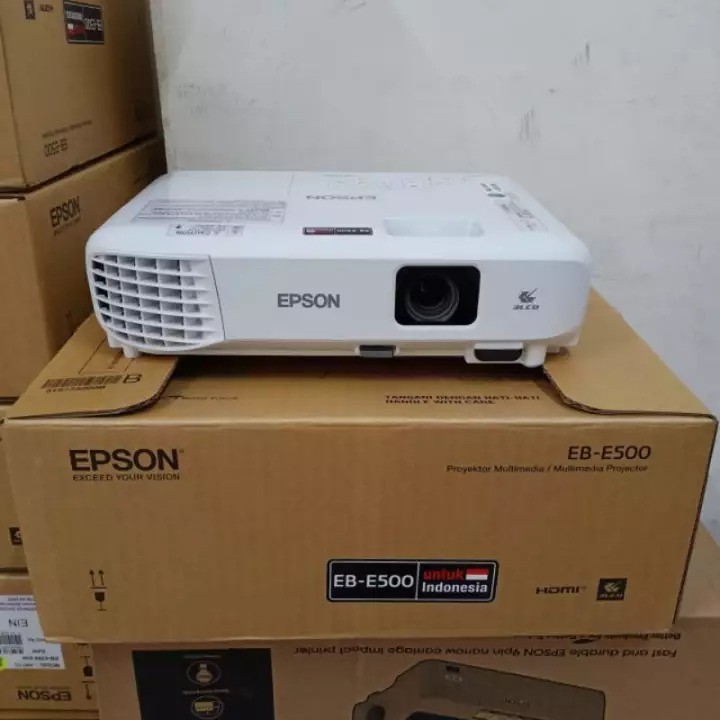Projektor epson eb e500 led proyektor xga projector 3lcd hdmi siplah