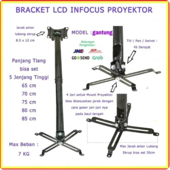 Bracket Gantung Projector/proyektor/infocus Universal | SIPLah