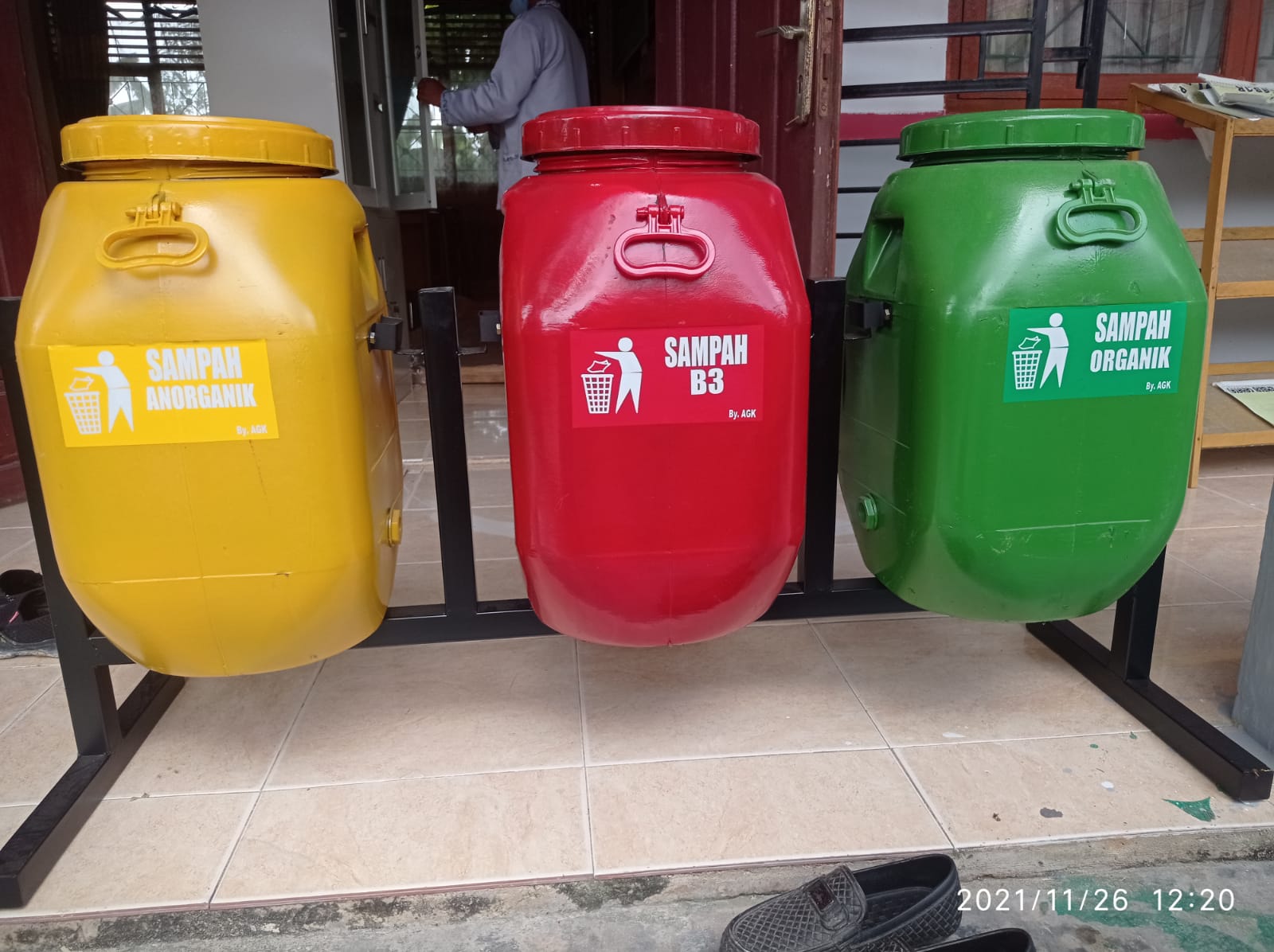 Tong Sampah 60 Liter 3 Warna Siplah 5018