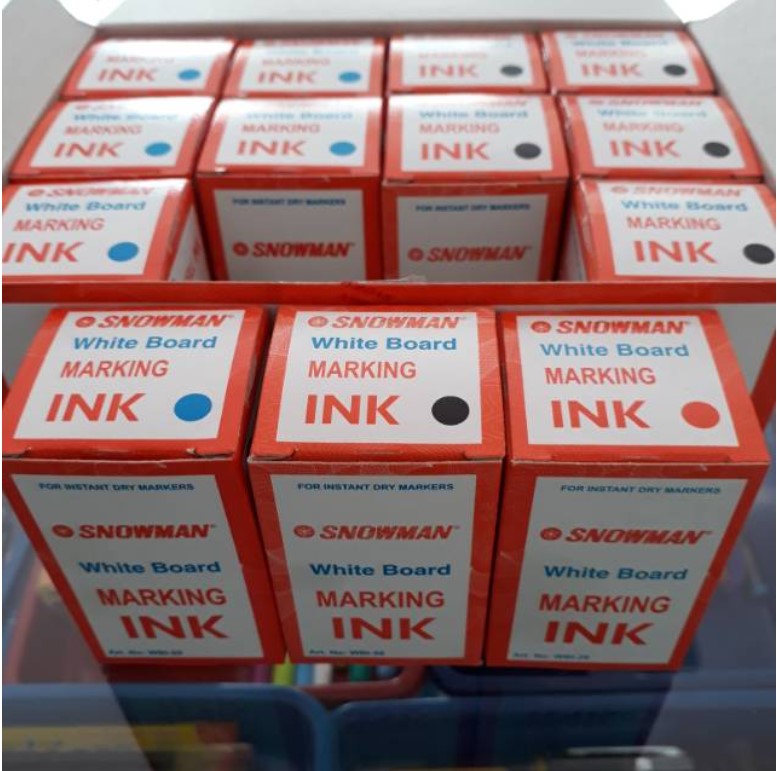 Isi Tinta Spidol Snowman Whiteboard Hitam SIPLah